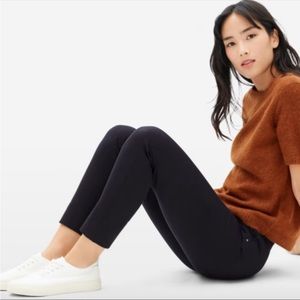 Everlane The Side Zip Trousers Pants Black Size 14 Stretch High Rise Ankle